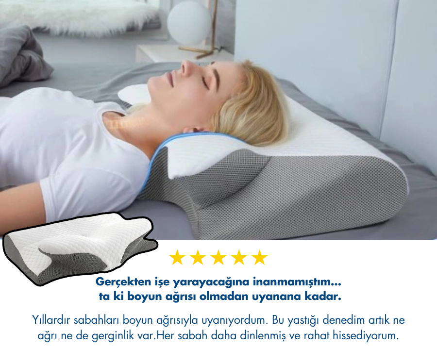 Pillowen Boyun Destekli Visco Yastık