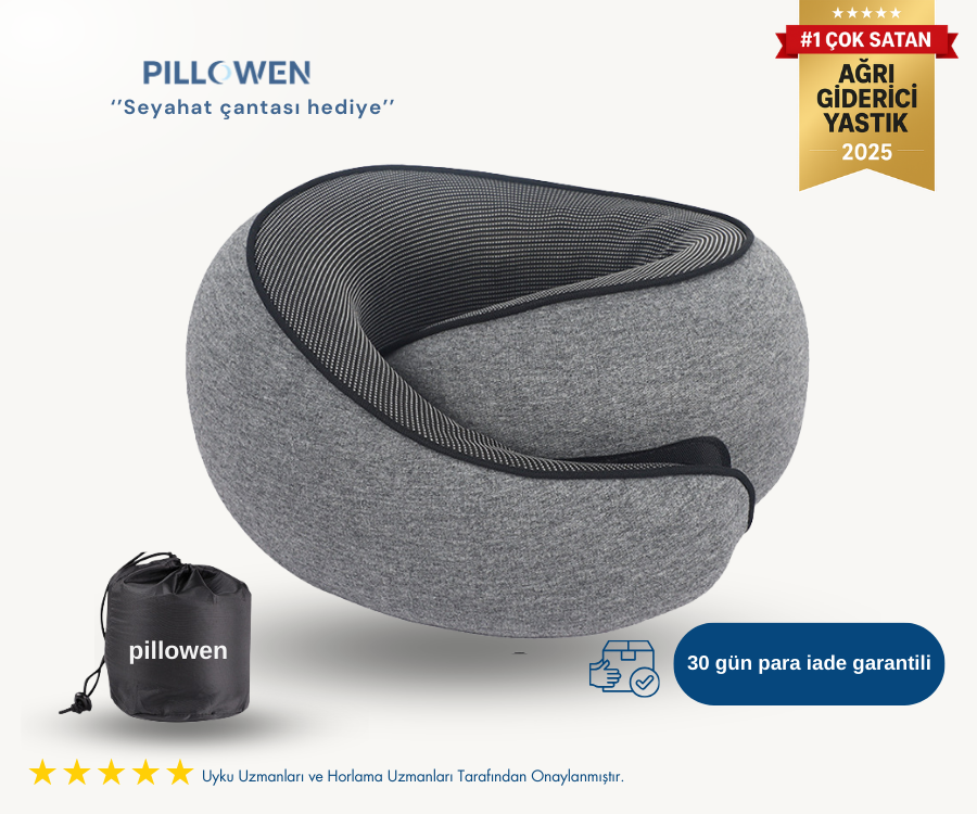Pillowen boyun destekli seyahat yastığı
