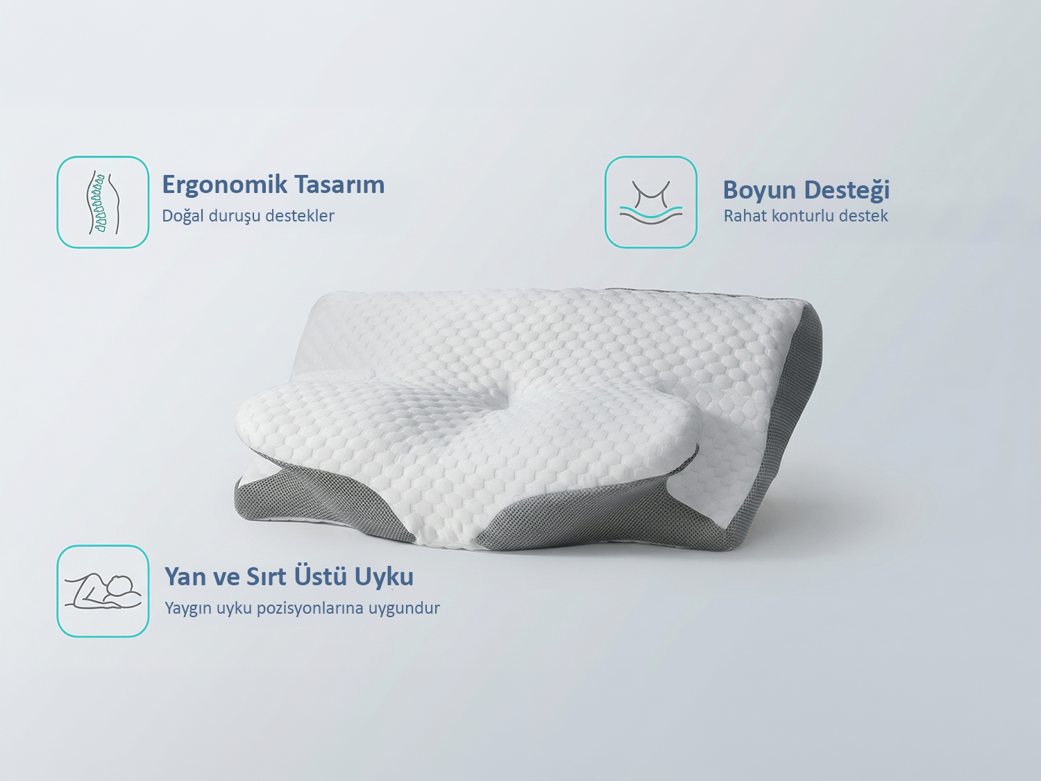 Pillowen Boyun Destekli Visco Yastık