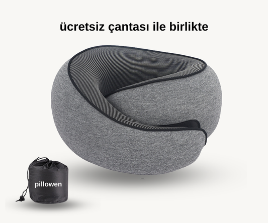 Pillowen® boyun destekli seyahat yastığı