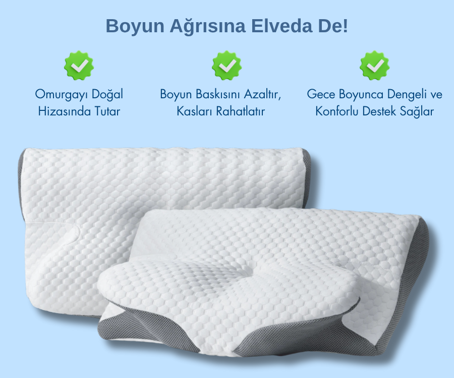 Pillowen® Boyun Destekli Visco Yastık