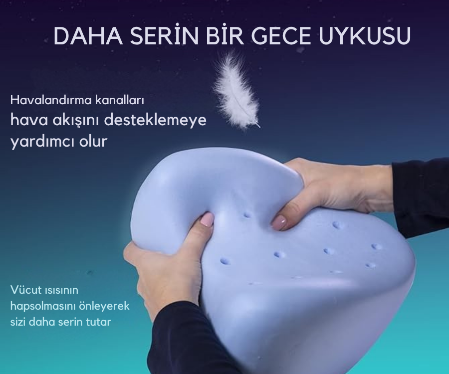 Pillowen® Bacak Arası Yan Yatış Yastığı
