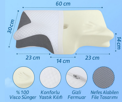 Pillowen® Boyun Destekli Visco Yastık